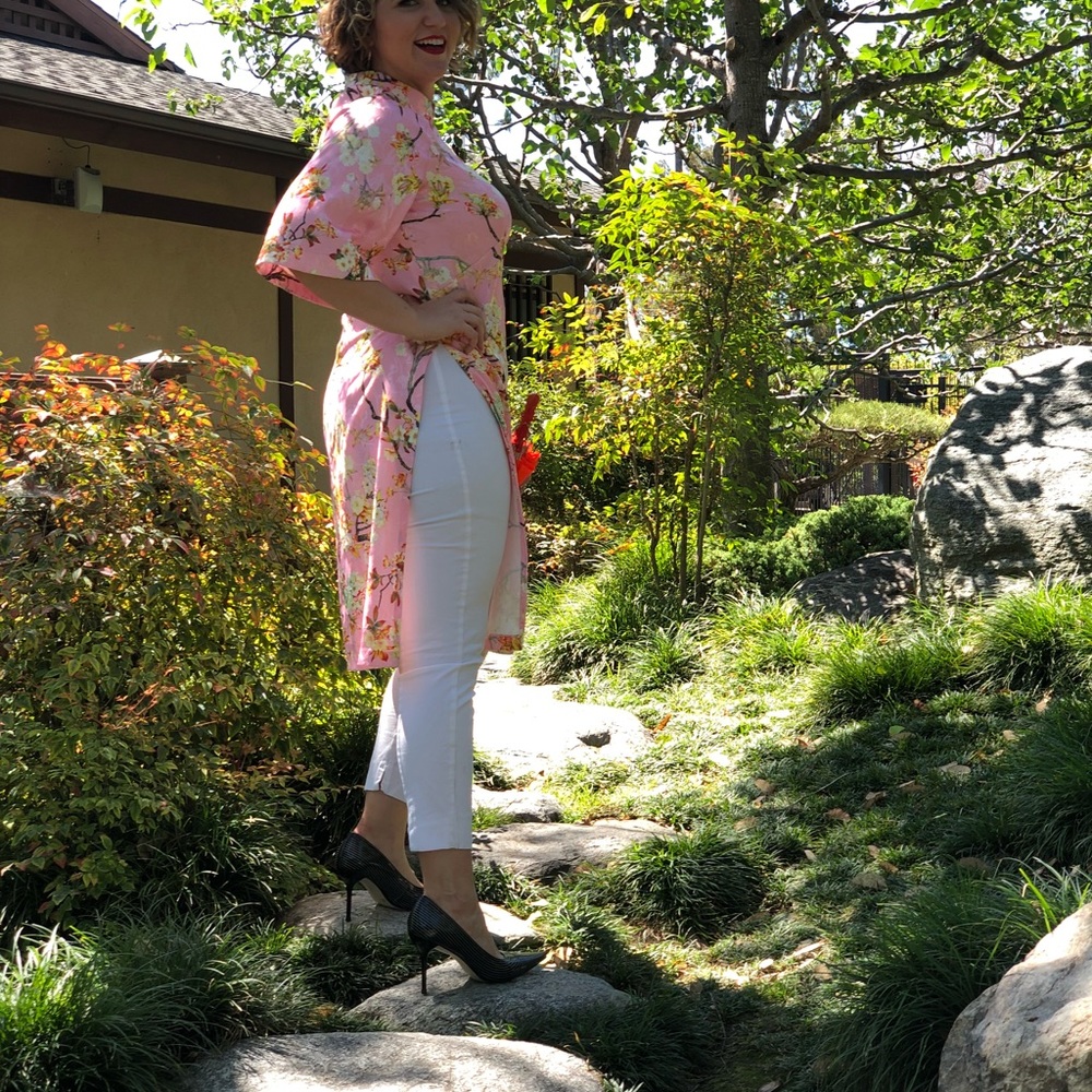 Pink kimono!